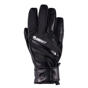 Swany Black Men's Leather Gloves
